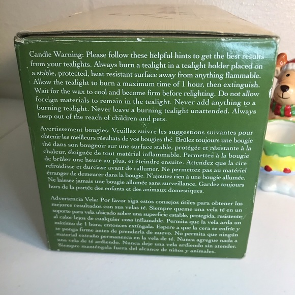 3 Christmas Tealight Holder Santa Snowman Reindeer - Picture 11 of 15